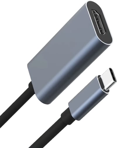 Orbit Electronic Video Converter - USB C naar HDMI - 4K@30Hz - 0.10m - Grijs - Geschikt voor Laptops/Smartphones