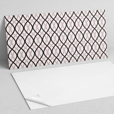 Coloray Wandpanelen Zelfklevend - Golvend lijnpatroon PVC Wandpaneel - 100 cm x 50 cm - Zwart Wandbekleding Zelfklevend - 1 stuk - Mozaïeken Wandpanelen Zelfklevend - Wandpaneel Keuken - Wandpanelen Badkamer
