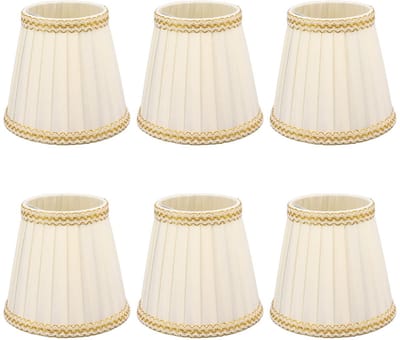 ONF3 - Kleine Lampenkap - Vervangende Lampenkap - Modern Design - 6 Stuks - Perfect voor Kroonluchters en Tafellampen - Binnenverlichting - Idea...