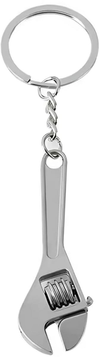 Scoby - Sleutelhanger - Mini moersleutel - Adjustable Wrench - Cadeautje - Vaderdag - Klein formaat - Zilverkleurig