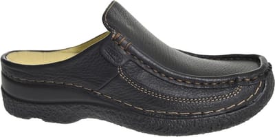 Wolky - 0620270 000 Leren Dames Muilen Instapmodel - Zwart - 38