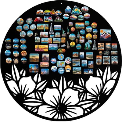 Anwicar Rechthoekige Magneet Bord - Magnetisch memobord - Magnetisch prikbord - 70x70 cm - Zwart