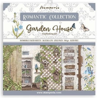 Stamperia - Romantic Garden House 12x12 Inch Paper Pack (SBBL102)