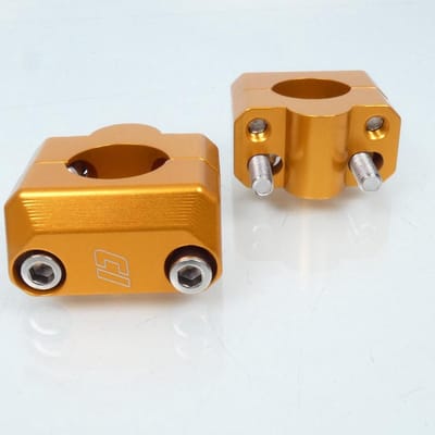 Pontet de guidon Doppler pour moto Rieju 50 MRT 2009 à 2017 +17 Ø22/28 Neuf