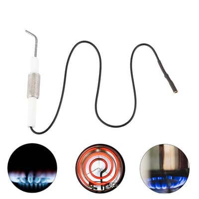 Dailygoods - Vonkontstekingsdraadnaaldsonde - 30 cm - Hoogwaardig materiaal - Geschikt voor BBQ-grill - Duurzaam en betrouwbaar - Universele ontstekin...