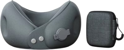 Nieuwe Opblaasbare U-Vormige Reiskussen voor Vliegtuig, Auto en Trein – Draagbaar Zacht Nekkussen met Opbergzak voor Kantoor en Dutjes, Reiskussen Neksteun Reisaccessoires