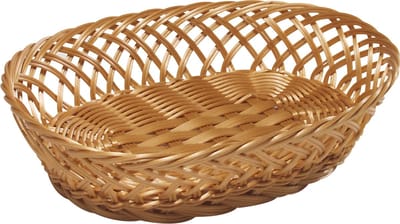 Kesper fruitmand/broodmand - ovaal - 23,5 x 31 x 8,5 cm - Tafel dekken - Fruitmanden/fruitschalen - Broodmanden