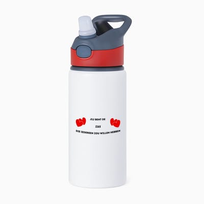 Hacebo® - jij bent de zus die iedereen zou willen hebben waterfles met rietje rood - Zus - geweldige zus - liefste zus - verjaardag - cadeau - kado - bedankje - geschenk - water fles - 650ML