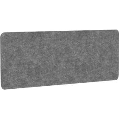 Akoestische scheidingswand AKUSTIX Vario, geluidsabsorptieklasse B, dikte 18 mm, zonder beugels, B 1600 x H 600 mm, PET-vilt, grijs