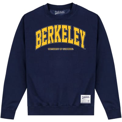 UC Berkeley unisex boogsweater voor volwassenen XXL marineblauwe kleur
