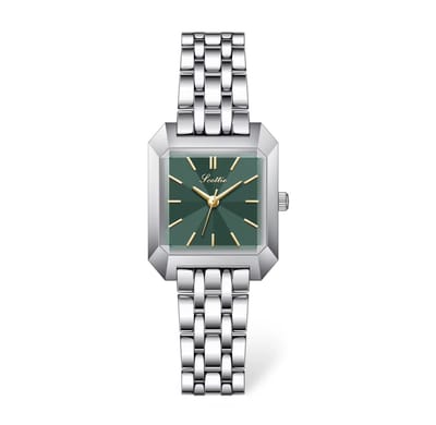 Scottie Dames Horloge Zilver&Groen | Dames Horloge | Best Verkochte Horloges | Luxe Geschenkdoos | Borasi | Dames Sieraden |