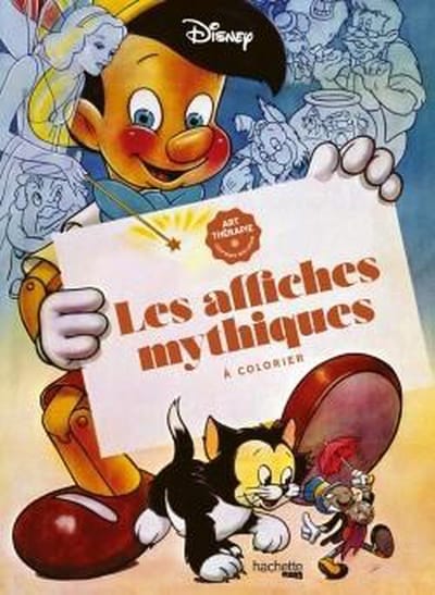 GRAND BLOC DISNEY AFFICHES MYTHIQUES - Kleurboek voor volwassenen