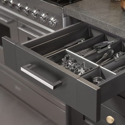 Handgreep - Handgrepen kast - Meubelgrepen - Deurgreep - Keukengreep zwart 128 mm - Inclusief schroeven - Kastgreep - 3 Stuk(s)