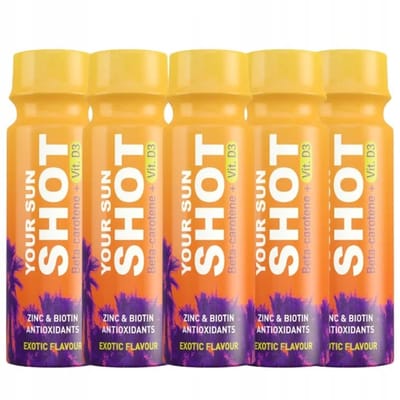 5x 80ml - Your Sun SHOT - Exotic - Sunshot - Tanshot - Gezondheidsdrank