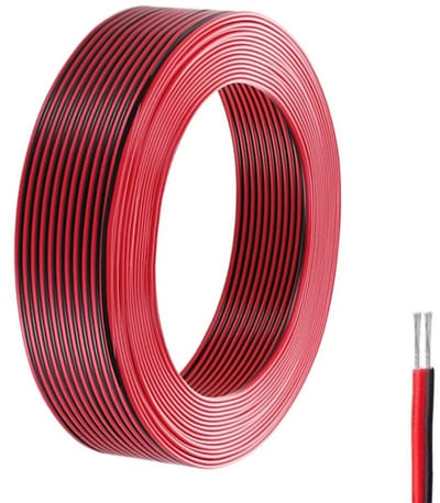 Cosensi Electric Wire Cable - Tinned Copper Wire - Flexibel en Hoog Temperatuur - Rood/Zwart - 20 Meter - 22 AWG - Ideaal voor Elektrische Toepassi...