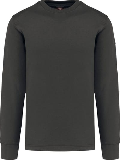 WK. Designed To Work Sweater ingezette mouwen WK4001 - Dark Grey - XXL