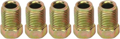 30 Pieces Labor Saving Universal Fit Solid Brake Line Fittings - 3/8 Inch Metal for Cars