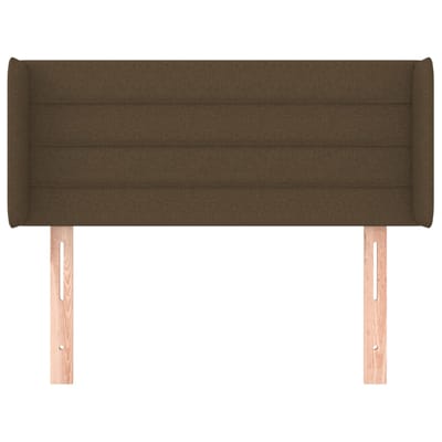 vidaXL - Hoofdbord - met - randen - 93x16x78/88 - cm - stof - donkerbruin