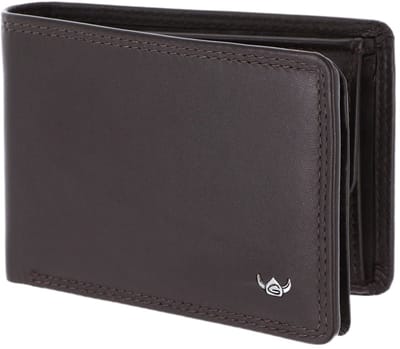 Golden Head Leren portemonnee Polo RFID Protect Minischeintasche 1196 Dunkelbraun donkerbruin