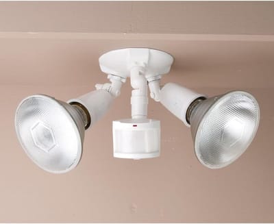 Krachtige Sensor Buitenlamp 120W - Bewegingsmelder en Schijnwerper in Brons