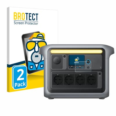 BROTECT - Screenprotector voor Anker SOLIX C1000X - Folie Beschermfolie matte 2 Stuks