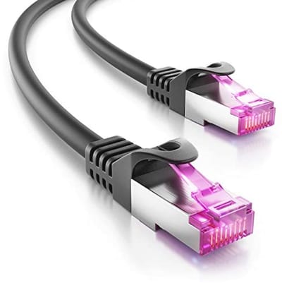 30m CAT7 Outdoor Netwerkkabel - Weerbestendig en Snelle Verbinding voor Camera's en Buitengebruik