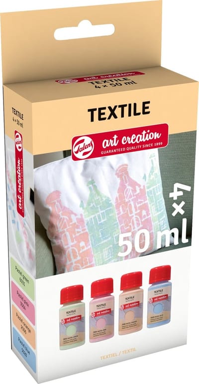 Talens Art Creation Textiel Set 4 x 50 ml Pastels