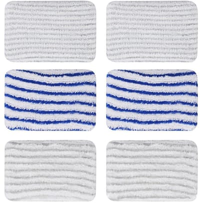 Dailygoods- Stoomdoeken 6 Stuks - Microvezel Pads - Wasbaar