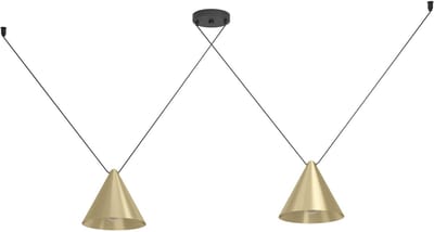 EGLO Narices 1 Hanglamp - E27 - 173 cm - Goud|Zwart - Staal