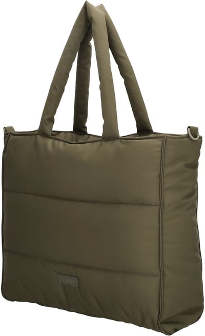 Beagles Calvia Shopper - Hand & Schoudertas - Soft Puffer - Dames Tas - Tote Bag - Dames Tas - Olijfgroen