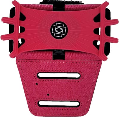 Ulanax® | Universeel verstelbare hardlooparmband - Telefoonhouder - Roze |