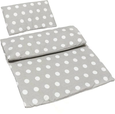 BabyUniverse - Kinderwagenaccessoire - Grijze Stippen - Antiallergisch - 2-Delig
