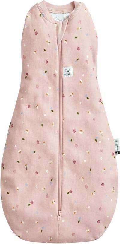 Ergopouch Cocoon inbaker slaapzak - 1,0 Tog - 2-in-1 Slaapzak - Combi Slaapzak Baby + Inbakerslaapzak - Slaapzakken - Slaapzak 70 cm- Slaapzak Baby Newborn - 50 cm - Daisies