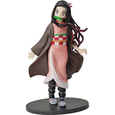 Figuur Anime Demon Slayer Figuren Kimetsu No Yaiba Pop Tanjiro Nezuko Zenitsu Figurine Inosuke Krijger Actiefiguur Model Speelgoed black