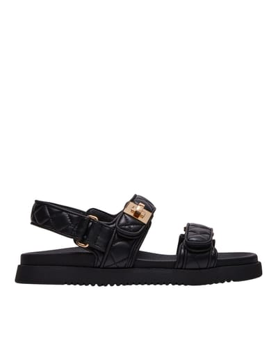 Steve Madden Mona-Q dames sandaal - Zwart - Maat 40