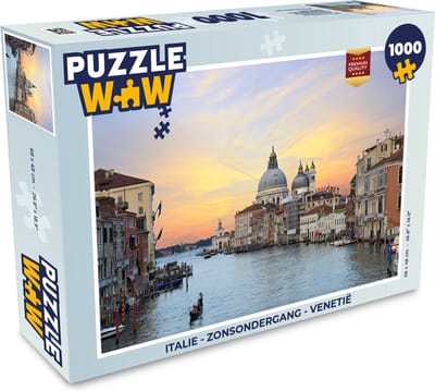 Puzzel Italie - Zonsondergang - Venetië - Legpuzzel - Puzzel 1000 stukjes volwassenen