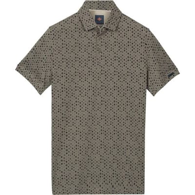 Baileys Polo Two-Tone Piqué 3-Colored Dots Stone Grey / male