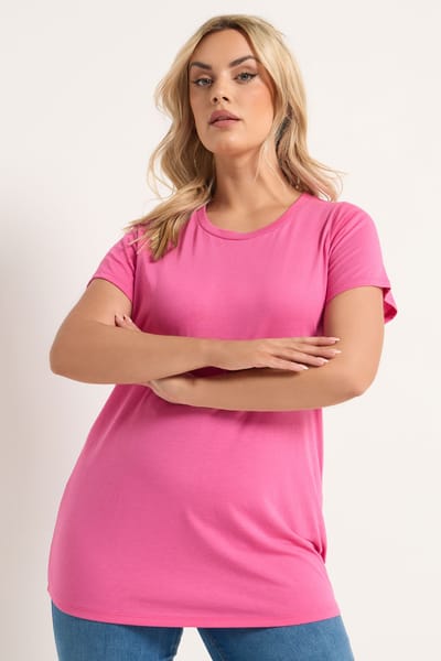 Yours 3Pack Kakigroene En Roze Core Basic Tshirts Size 42