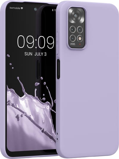 kwmobile telefoonhoesje geschikt voor Xiaomi Redmi Note 11 / Note 11S - Hoesje voor smartphone - Back cover in pastel-lavendel