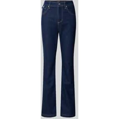 Wide leg fit bootcut jeans van katoenmix, model 'LYRIS'