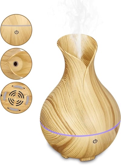 Draagbare Aromatherapie Diffuser met RGB LED Kleurverandering - Compacte USB Gevoede Essentiële Olie Verspreider voor Thuis, Kantoor en Reizen