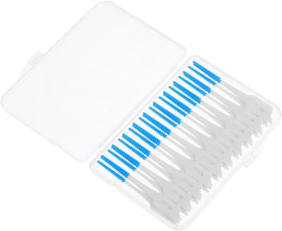 Interdentale Borstels - Tandenstokers Gum - Mondhygiëne Verbeteren - Zachte Siliconen Borstels - 40 Stuks - Blauw