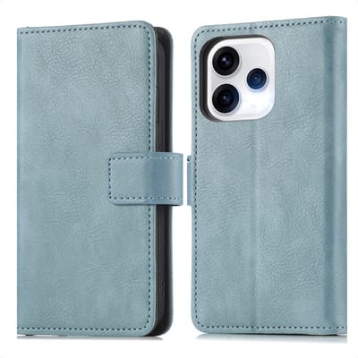 imoshion Hoesje - Geschikt voor Oppo Reno15 (5G) - Luxe Bookcase - Lichtblauw