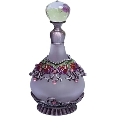 Vintage Lege Container Navulbaar Type Decoratieve Lege Glazen Pot Luxe Kristal Ingelegd Glas Oliedruppelaar Fles Slaapkamer Decor gray