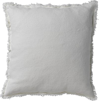 Dutch Decor BURTO - kussenhoes 60x60 cm - gewassen katoen - Snow White - wit - met rits - zonder binnenkussen