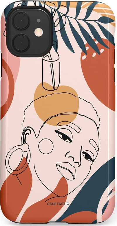 Casetastic Hoesje Geschikt voor Apple iPhone 11 - Stijlvolle Beschermende Duo-layer Case - Ochtend blush