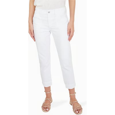 PAIGE Brigitte Fashion Patch Pkt Crisp White Größe: W24 | Straight Jeans Outlet | Damen | Weiß
