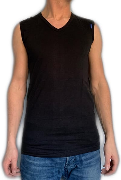 Embrator mannen Tank-Top met V-hals zwart maat M