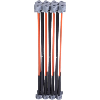 Établi Pliant à 8 Pieds avec Serre-joints 800KG de Charge Portable Réglable Station de Travail Télescopique pour le Travail du Bois black