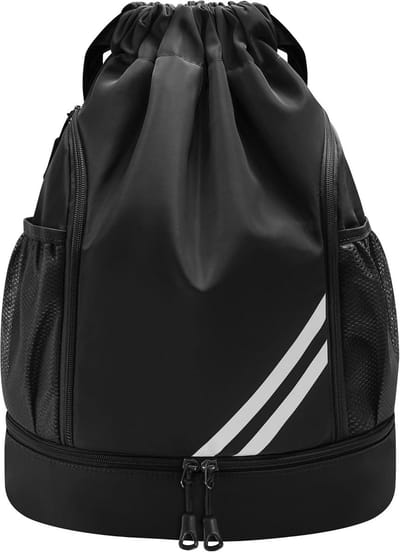 Sporttas - Rugzak - Sporten en Reizen - Waterdicht Schoenenvak - 43 cm - Zwart